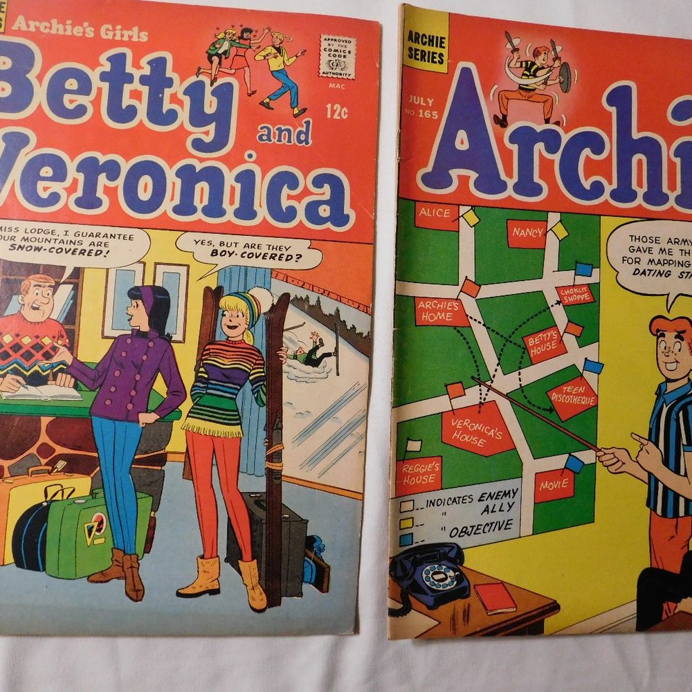 Archie Series Lot of Two Comic Books 1966 and 1967